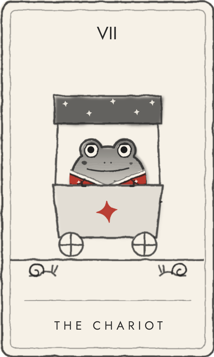 The Chariot - tarot card drawn by the frog