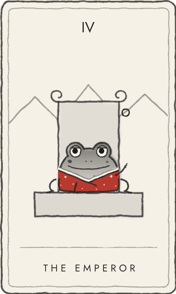 The Emperor - tarot card drawn by the frog