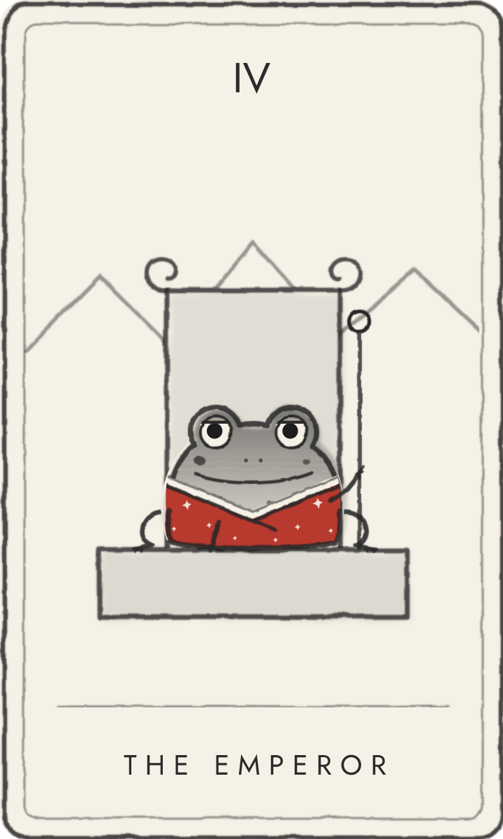 The Emperor - tarot card drawn by the frog
