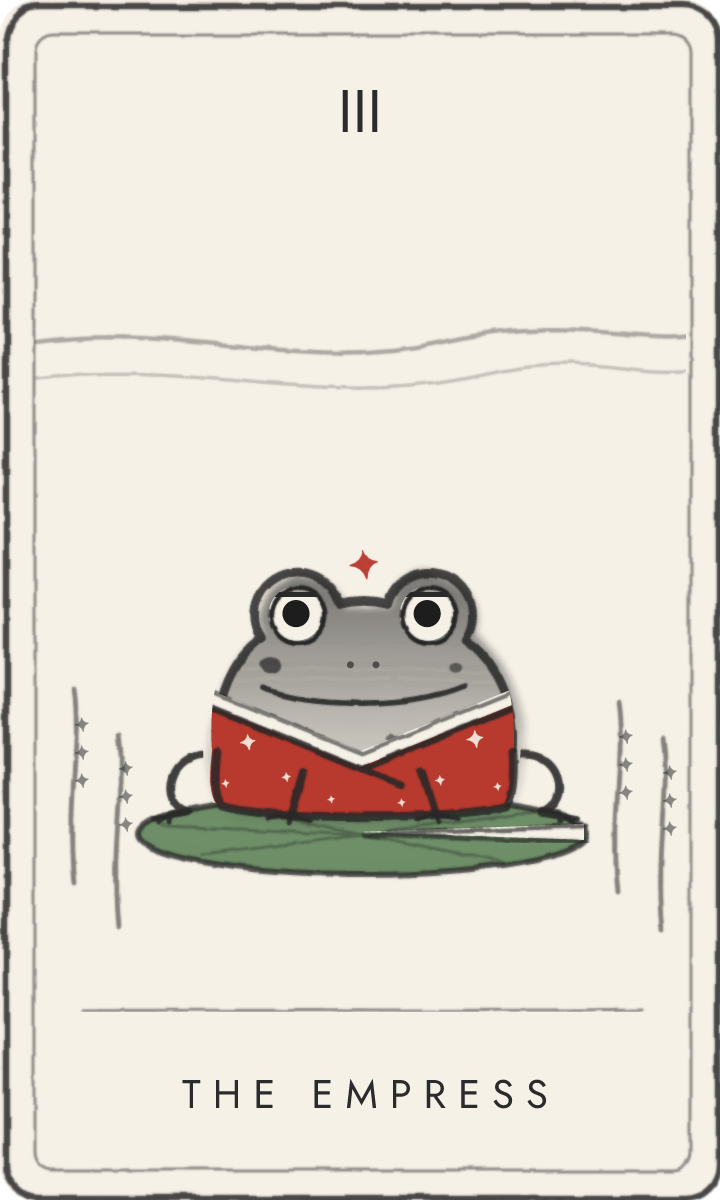 The Empress - tarot card drawn by the frog